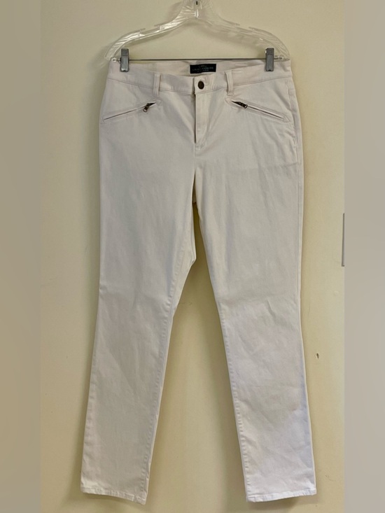 Lauren Ralph Lauren Pants - Lauren Ralph Lauren Cream Straight Leg Pants Size 12 Stretch
